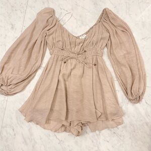 Mable Women's Beige Romper